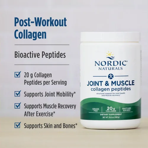 Miniatura 3 de Nordic Naturals Péptidos de colágeno para articulaciones y músculos, sin sabor, 10.6 onzas, suplemento de colágeno para la salud de la piel
