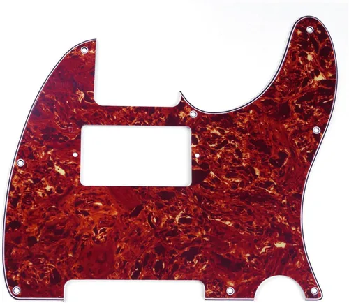 Miniatura 17 de Musiclily - Golpeador de 8 agujeros, humbucker, para Fender Telecaster estadounidense/mexicana de estilo moderno, guitarra eléctrica, 1 capa, negro
