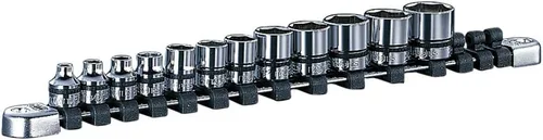 Nepros Juego de llaves de vaso de 3/8 pulgadas cuadradas (12 piezas)