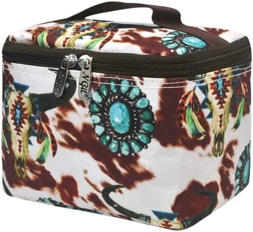 Miniatura 34 de NGIL Bolsa de cosméticos de viaje, bolsa organizadora de maquillaje para mujeres y niñas, Azul Rey Diamantina, Casual