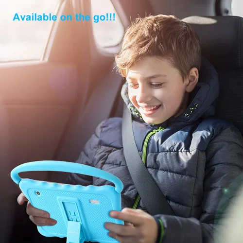 Miniatura 6 de Tableta para niños de 7 años para niños con WiFi, tableta Android para niños pequeños de 32 GB con controles parentales a prueba de golpes (azul)