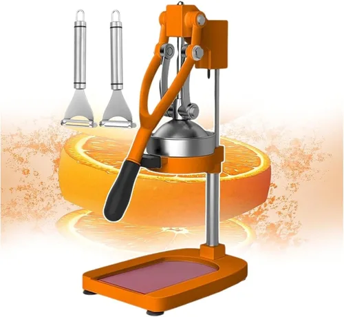 Exprimidor de cítricos de hierro fundido, máquina exprimidora de prensa manual, herramienta manual con base grande, pie de ventosa para uso Naranja