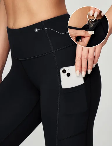 Miniatura 3 de Ewedoos - Pantalones deportivos de yoga para mujer con bolsillos leggings con bolsillos, de tiro alto, con control de abdomen, que no transparentan