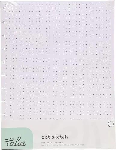 Miniatura 40 de Talia - Repuestos para cuaderno de espiral (páginas punteadas, Junior (5.5 x 8.5 pulgadas))