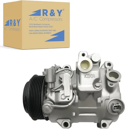 RYC Compresor de aire acondicionado automotriz y embrague de A/C AEG321 (se adapta a Toyota RAV4 3.5L 2006, 2007, 2008, 2009, 2010, 2011, 2012)