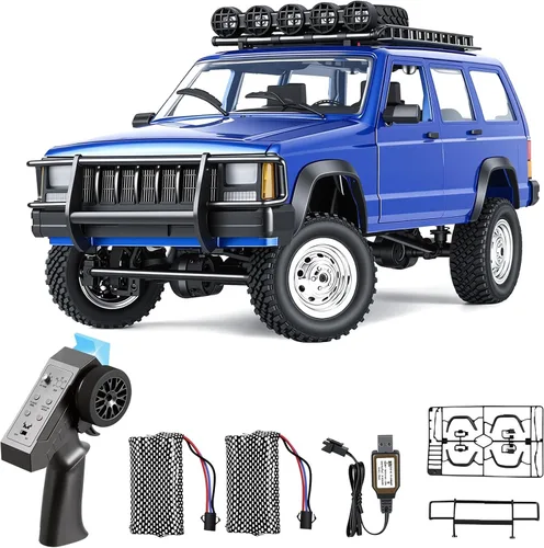 Goolsky RC Rock Crawler, coche de control remoto a escala 1:12, camión RC todoterreno 4WD, vehículo de escalada de 2.4 Ghz, automóvil RC con luces