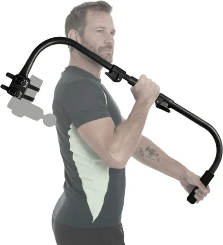 Soporte ajustable para pistola de masaje con rango de longitud de 32 a 37 pulgadas para espalda, cuello y hombros, compatible con la mayoría de