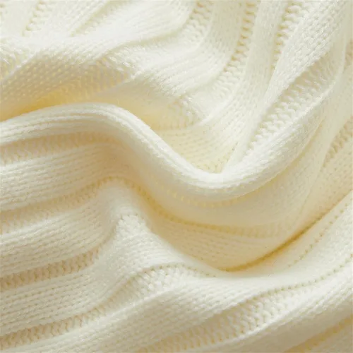 Miniatura 5 de PATPAT Baby Pullover Turtleneck Knitted Sweater Long Sleeve Solid Color Infant Fall Winter Warm Clothes