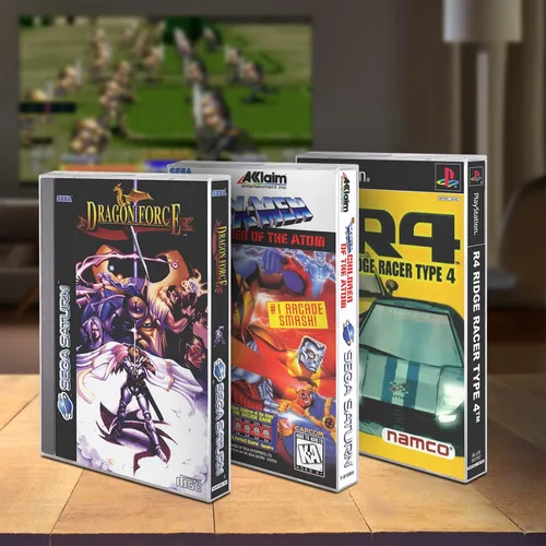 Miniatura 2 de EVORETRO Protector de caja de juegos para Sega CD, Saturn y Sony PS1 Longbox Games – 0.016 in de grosor a granel bolsas de juegos de cajas