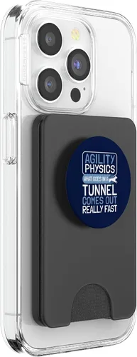 Miniatura 15 de Dog Agility Handler - Agility Physics - Tunnel Dog Agility PopSockets Adhesive PopGrip