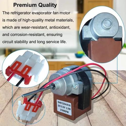 Miniatura 5 de 3015924900 Parte del motor del ventilador del evaporador del refrigerador # D4612AAA36 compatible con Kenmore se adapta a reemplazar 11173027711