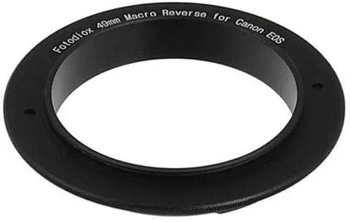 Miniatura 24 de Fotodiox Anillo adaptador inversor macro de 52mm para montar lentes con rosca de filtro de 52mm en cámaras Canon EOS EF/EF-S