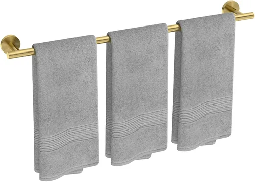 Miniatura 25 de USHOWER Barra de toalla cromada pulida, toallero de 18 pulgadas para montaje en pared de baño, varilla de toalla de acero inoxidable SUS304 Cromo