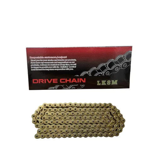 Miniatura 6 de Oro 420 Cadena de Motocicleta de 132 Eslabones Estándar con Rompecadena 10 Eslabones Maestros de Conexión para Motocicleta Pit Dirt de 100 cc, 110