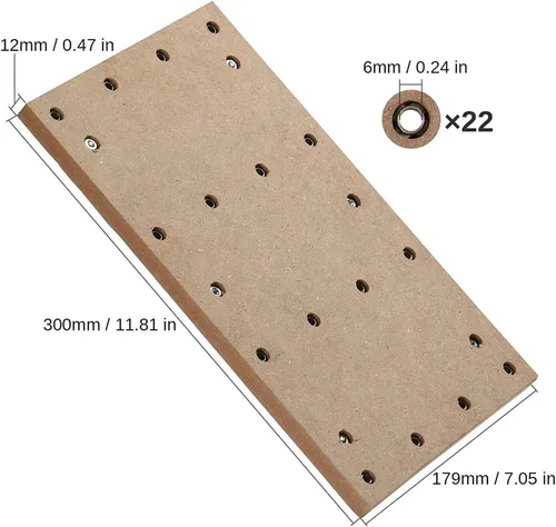 Miniatura 2 de Genmitsu Mesa de alerón CNC MDF para máquina enrutadora CNC 3018, compatible con 3018-PRO, 11.8 x 7.1 x 0.5 in (11-4/5 x 7 pulgadas x 1/2 pulgadas)