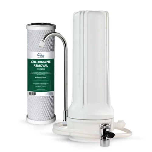 Miniatura 15 de iSpring FC15 Cartucho de filtro de agua de bloque de carbono CTO de repuesto de 5 micrones y 10 pulgadas para sistema de filtración RO de ósmosis