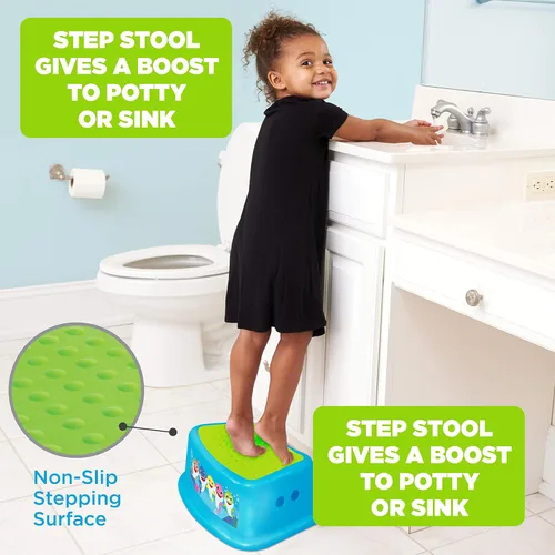 Miniatura 6 de Conjunto esencial de entrenamiento de orinal de Baby Shark de Pinkfong, 2 piezas - Cojín suave, entrenamiento de orinal para bebé, seguro, fácil