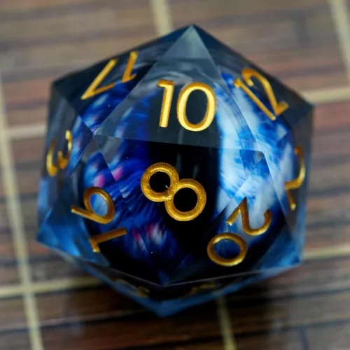 Miniatura 14 de Dados de mazmorras y dragones D20,3.346 in Dragon Eye D20,Dados de núcleo líquido para TTRPG