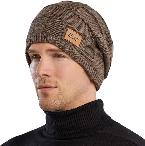 Miniatura 8 de Tillonetiy Mens Beanie Hat Winter Hat - Casual Knit Skull Hat Warm Thick Fleece Socks Hat Womens Beanie Hat