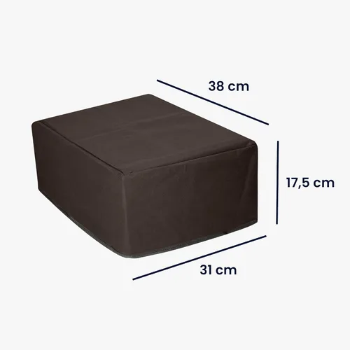 Miniatura 4 de kwmobile Dust Cover Compatible with Epson Expression Home XP-3200 / XP-4200 / XP-4205 - Printer Case - Fabric Protector Cover - Chocolate