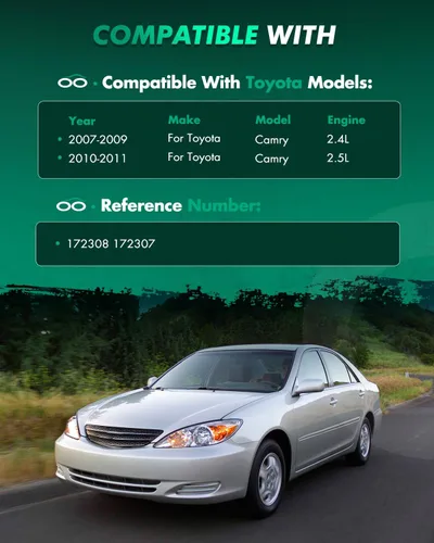 Miniatura 4 de SCITOO Par delantero de puntal y resorte completo compatible con 2007-2011 para Toyota Camry Complete Struts 172308 172307