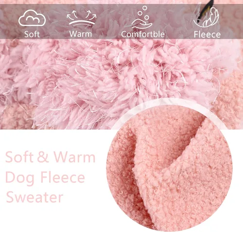 Miniatura 6 de Sudadera Chihuahua para Perros Ropa para Perros Pequeños Suéter para Perros Niña Niño Suéteres de Forro Polar Suave para Perros Pequeños y Medianos