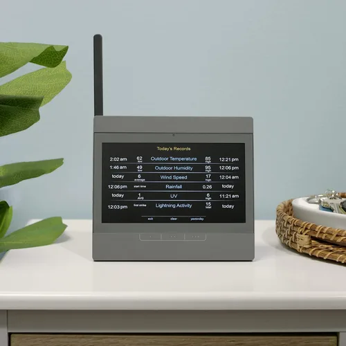 Miniatura 6 de AcuRite Atlas Home Estación meteorológica Pantalla de alta definición para temperatura, humedad, velocidad del viento, dirección del viento, Gris