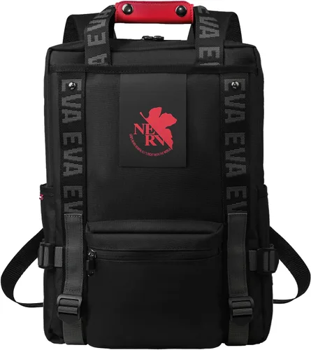 Miniatura 12 de FIREFIRST X Neon Genesis Evangelion Mochila de anime, bolsa para laptop de 15.6 pulgadas para viajes/oficina, mercancía de anime para regalos