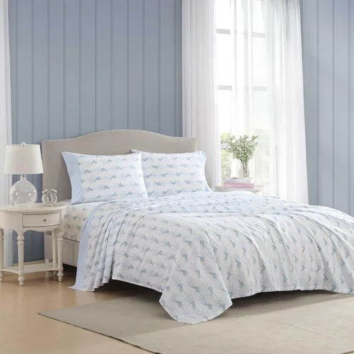 Miniatura 33 de Laura Ashley - Sábanas King, Juego de Ropa de Cama de Percal de Algodón, Ligero y Transpirable para el Hogar (Emogene Naranja Quemado, King)