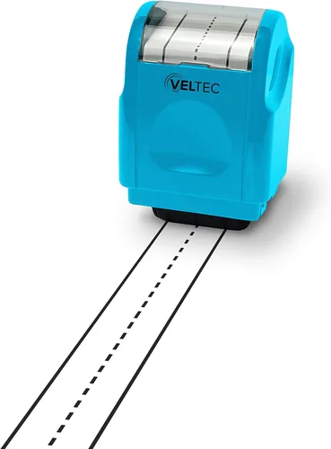 Miniatura 3 de Veltec Sello de rodillo de práctica de líneas de escritura a mano para niños, padres y profesores (azul claro)