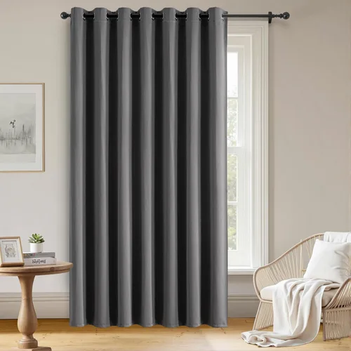 Miniatura 11 de Cortinas opacas para sala de estar, cortinas 100% opacas de 90 pulgadas de largo, juego de 2 paneles de 2 paneles, con aislamiento térmico, pestaña