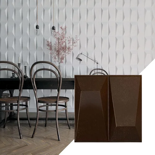 Miniatura 6 de Ekena Millwork WP12X12LOWH 11 7/8 pulgadas de ancho x 11 7/8 pulgadas de alto Locke EnduraWall Decorativo 3D Panel de pared cubre 0.98 pies cuadrados