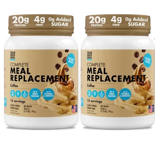 Miniatura 9 de Yes You Can! Batido completo de reemplazo de comidas, 15 porciones (chocolate) Proteína de reemplazo de comidas en polvo con vitaminas y minerales