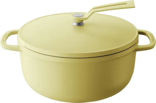 Miniatura 37 de Olla para Horno Holandés Vermicular 2.0 Olla de Hierro Fundido Esmaltada Ligera 18cm (2 qt) No Tóxica Compatible con Inducción Horno Mate