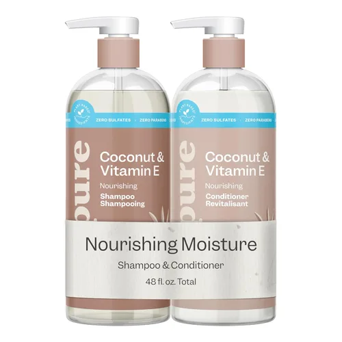 Miniatura 9 de Renpure Juego de champú y acondicionador de árbol de té y romero, a base de plantas, refresca y reequilibra el cabello y el cuero cabelludo