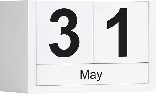 Miniatura 18 de Calendario de Bloques de Madera para Escritorio, Calendario Perpetuo de Escritorio de Tamaño Pequeño, Lindo Juego de Bloques de Fecha para Rosa