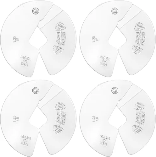 Miniatura 12 de Micro Gainz - Placa fraccional para mancuernas de 1.25lb, ideal para micro cargas, (elige color) juego de 4 placas fraccionales, diseñadas para Rojo