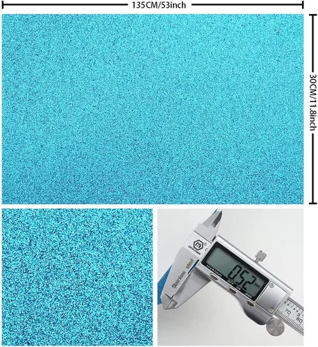 Miniatura 2 de Rollos de cuero con purpurina brillante y superfina de 11.8 x 53 pulgadas (11.8 x 53.1 in), lona de tela sintética brillante perfecta