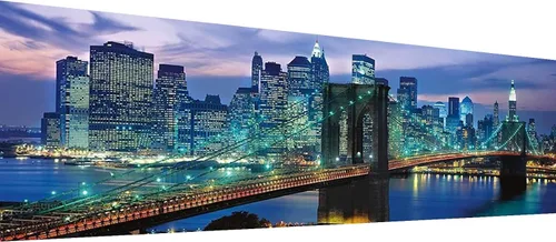 YALKIN Kits de pintura de diamantes grandes 5D para adultos (35.43 x 11.8 pulgadas), taladro redondo completo, arroyo, puente, imágenes, arte,