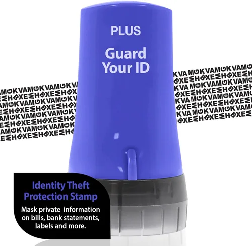 Rodillo avanzado para prevención de robo de identidad y protección de privacidad personal de Guard Your ID, azul, estándar