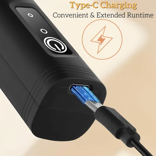 Miniatura 4 de Digead Mini espumador de leche de mano con soporte, batidor eléctrico recargable con 3 velocidades y 2 batidores, espumador de café portátil USB