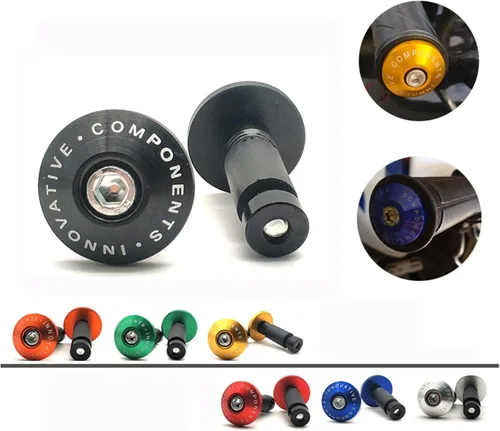 Miniatura 5 de Universal Motorcycle Handlebar Grips Bar Ends Slider for FZ0 7 9 6 FAZER 6R XJ6 Diversion XSR 700 900 TDM 900 MT 125 01 (Color : Black)