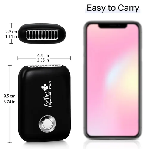 Miniatura 5 de Buqikma Mini ventilador de pestañas para extensión de pestañas, secador de pestañas portátil, ventilador de pestañas USB recargable de mano con 3