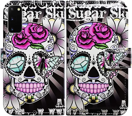 Miniatura 32 de Bcov Funda para Galaxy S20 5G, diseño de pájaro negro y verde con tapa para Samsung Galaxy S20 5G