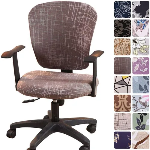 Miniatura 22 de Melaluxe - Funda para silla de oficina de computadora, funda universal protectora y elástica, cubierta elástica para silla giratoria