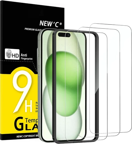 Miniatura 8 de NEW'C Paquete de 3 protectores de pantalla de privacidad para iPhone Air/iPhone 17 Air (6.5 pulgadas), película de vidrio templado antiespía