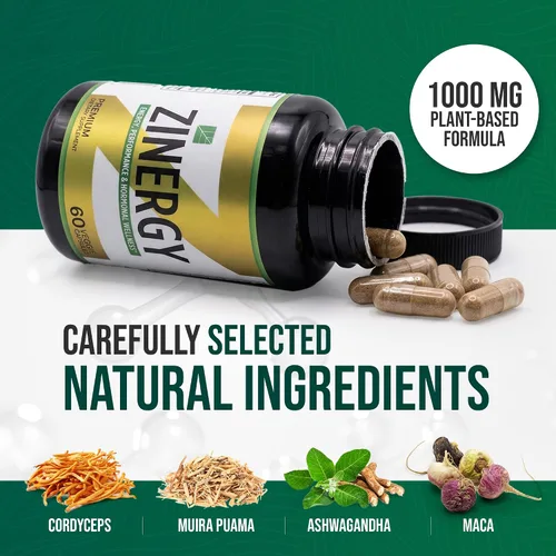 Miniatura 5 de Dr. Zisman ZINERGY Apoyo natural de energía y vitalidad – Fórmula totalmente natural para hombres y mujeres – Mejora los niveles de energía