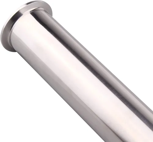Miniatura 3 de Dernord - Tubo de bobina sanitaria con extremos de abrazadera, tubo redondo liso de acero inoxidable 304 con abrazadera triple de 5.08 cm