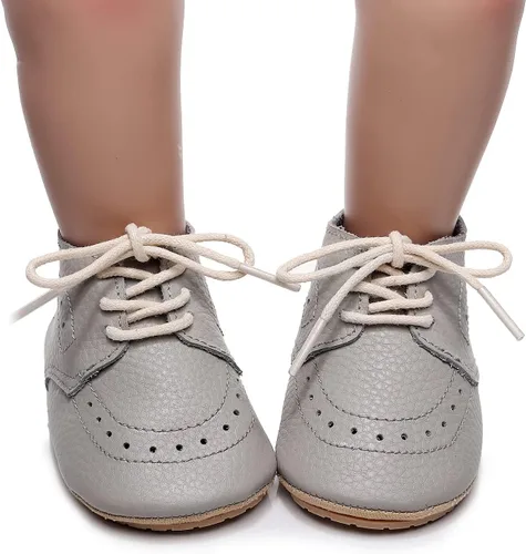 Miniatura 4 de Mocasines de cuero para bebés, niños y niñas, cómodos zapatos de vestir Oxford, zapatos de boda, zapatos para primeros pasadores, zapatos de cuna