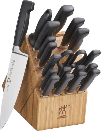 Miniatura 11 de ZWILLING Four Star Anniversary - Juego de bloques de cuchillos de 8 piezas Abedul